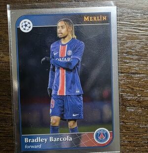 Merlin Soccer Trading Card Bradley Barcola